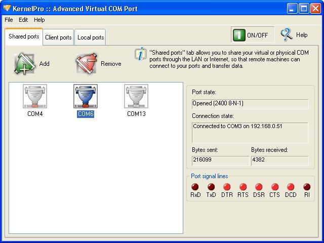créer des ports COM virtuels