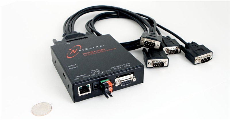 NetBurner converter NetBurner hardware serial to Ethernet Connector