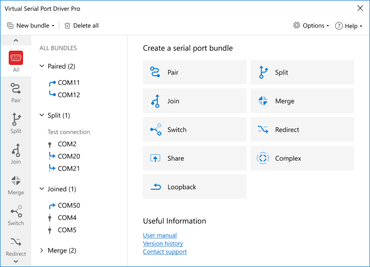 Virtual Serial Port Driver Overview