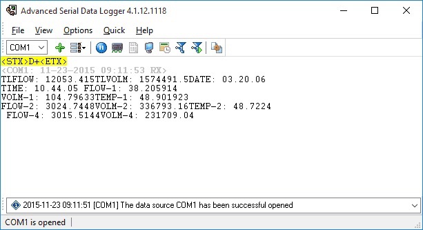 Serial Data Logger avançado