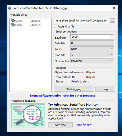  Free Serial Com Port Logger