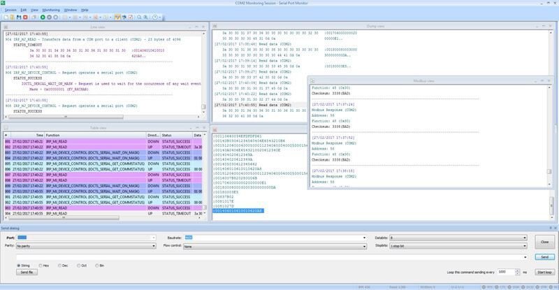 Nouvelle session Serial Port Reader