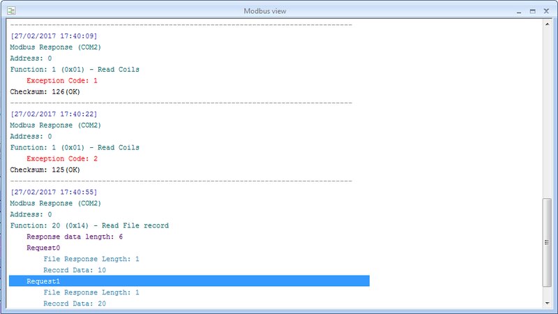 Pré-visualização Modbus