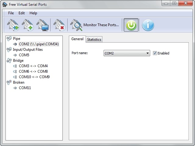 HHD社のFree Virtual Serial Ports