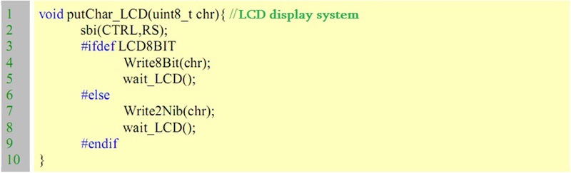 putChar_LCD