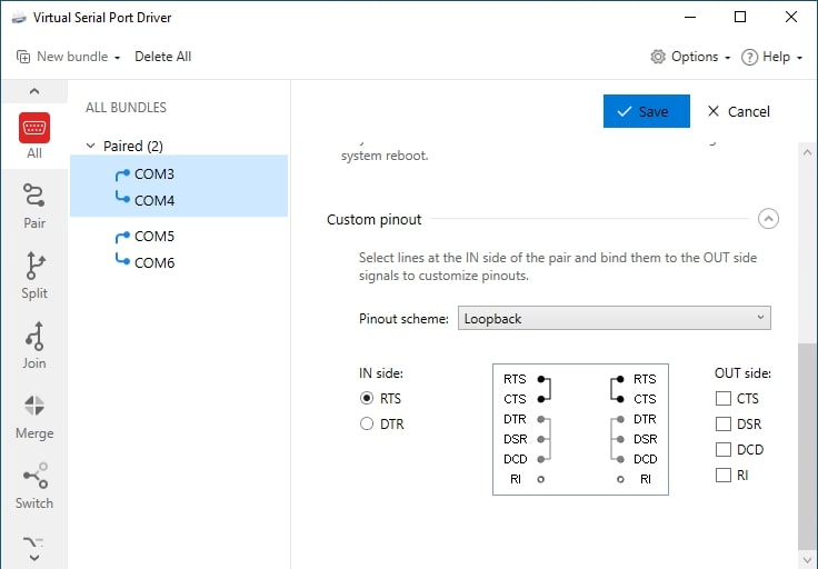 Set Custom Pinout