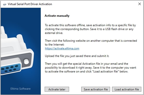 Load activation file Load activation file