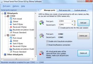 Set Strict Baudrate Emulation Set Strict Baudrate Emulation