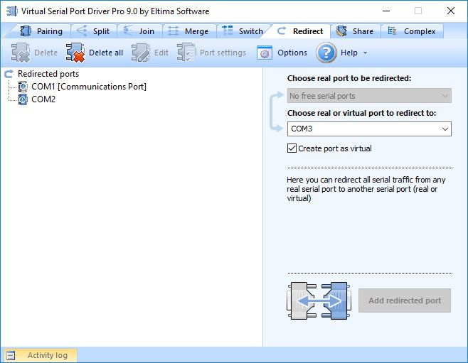 Add redirected port Add redirected port