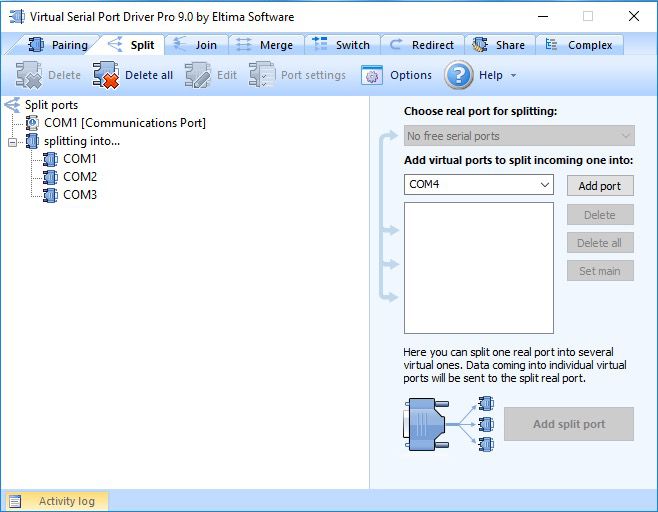 Add split port Add split port