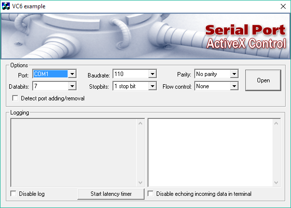 Serial Port ActiveX Control